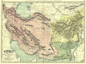 Persia, Afghanistan e Baluchistan nel 1892 da Rand McNally and Company